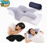 Memory Foam Butterfly-Shaped Cervical Pillow with Orthopedic Support - Image 2