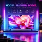 2-Pack RGB LED Corner Floor Lamps with App & Remote Control, Music Sync