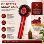 3-in-1 Electric Scalp Massager Oil Dispensing Comb with Red Light Therapy