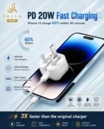 20W USB-C to Lightning Fast Charger Kit With MFi Certified Cable - Image 3