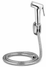 Hand Trigger Bidet Shattaf Set, Glossy Chrome, with 120cm Stainless Steel Hose - Image 2