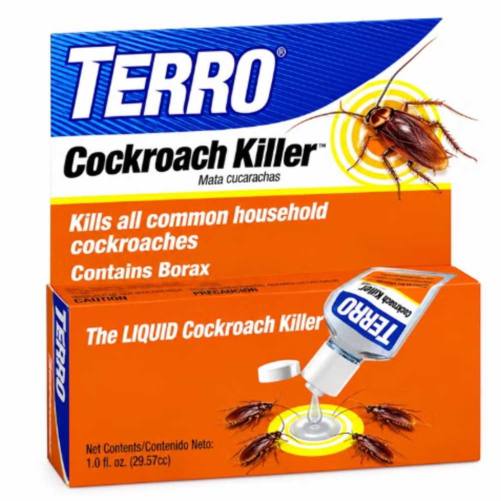 TERRO Liquid Cockroach Killer, Kills Common Household Cockroaches, Contains Borax, 1.0 fl oz TERRO Liquid Cockroach Killer, Kills Common Household Cockroaches, Contains Borax, 1.0 fl oz - Image 1