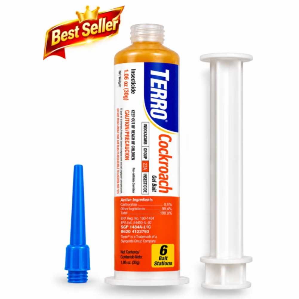 Terro Cockroach Gel Bait 30g Terro Cockroach Gel Bait 30g – Effective Cockroach Control Gel with Precision Applicator, Indoor Use for Kitchens, Cabinets & Hard-to-Reach Areas - Image 1