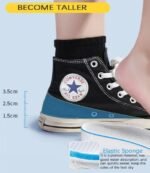 Height Increased Insole 3 Size Arch Support Breathable Shoe Insoles Heel Lift Pad for Men and Women - Image 5